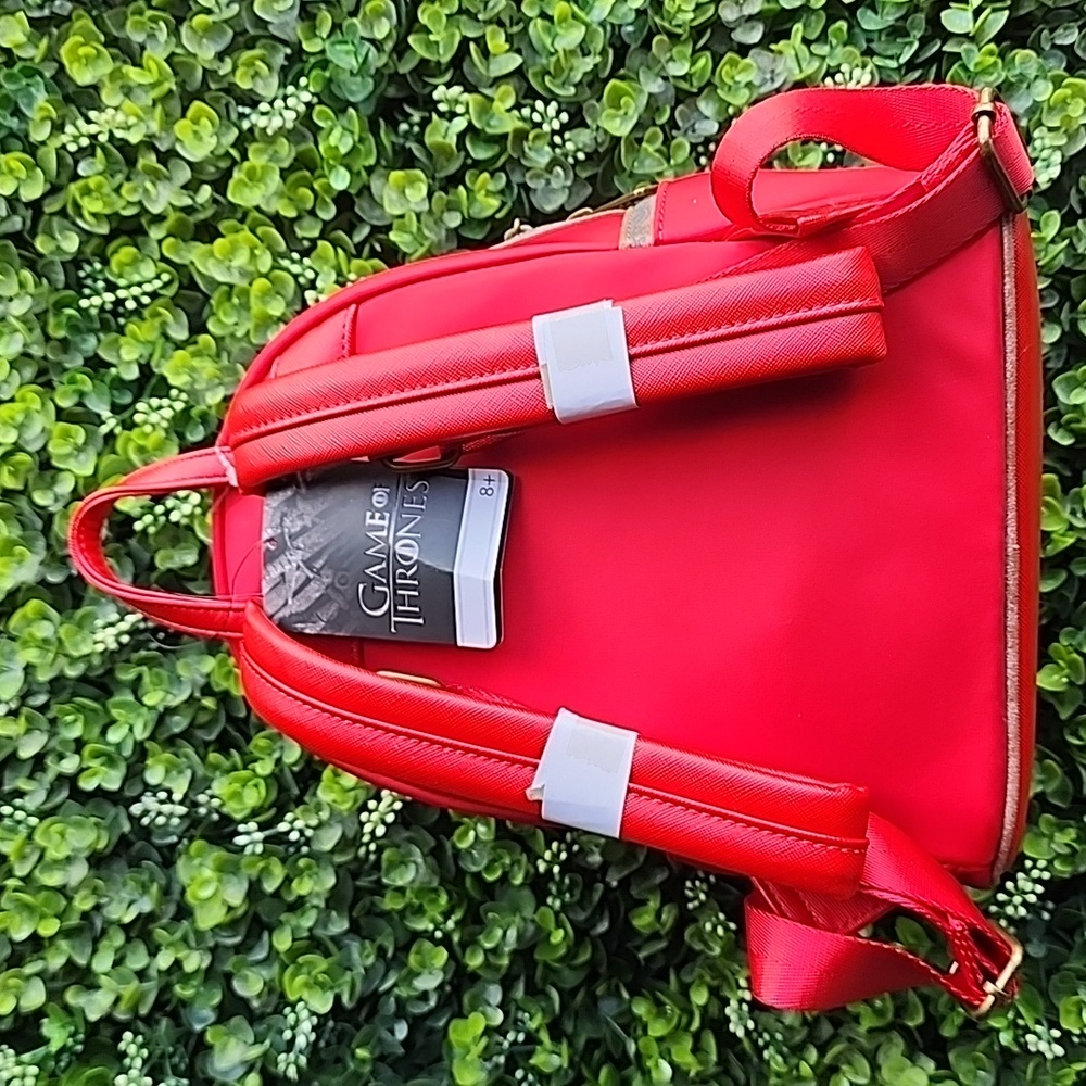 Loungefly Game Of Thrones HBO Mini Backpack Bag Red NWT - Picture 7 of 13